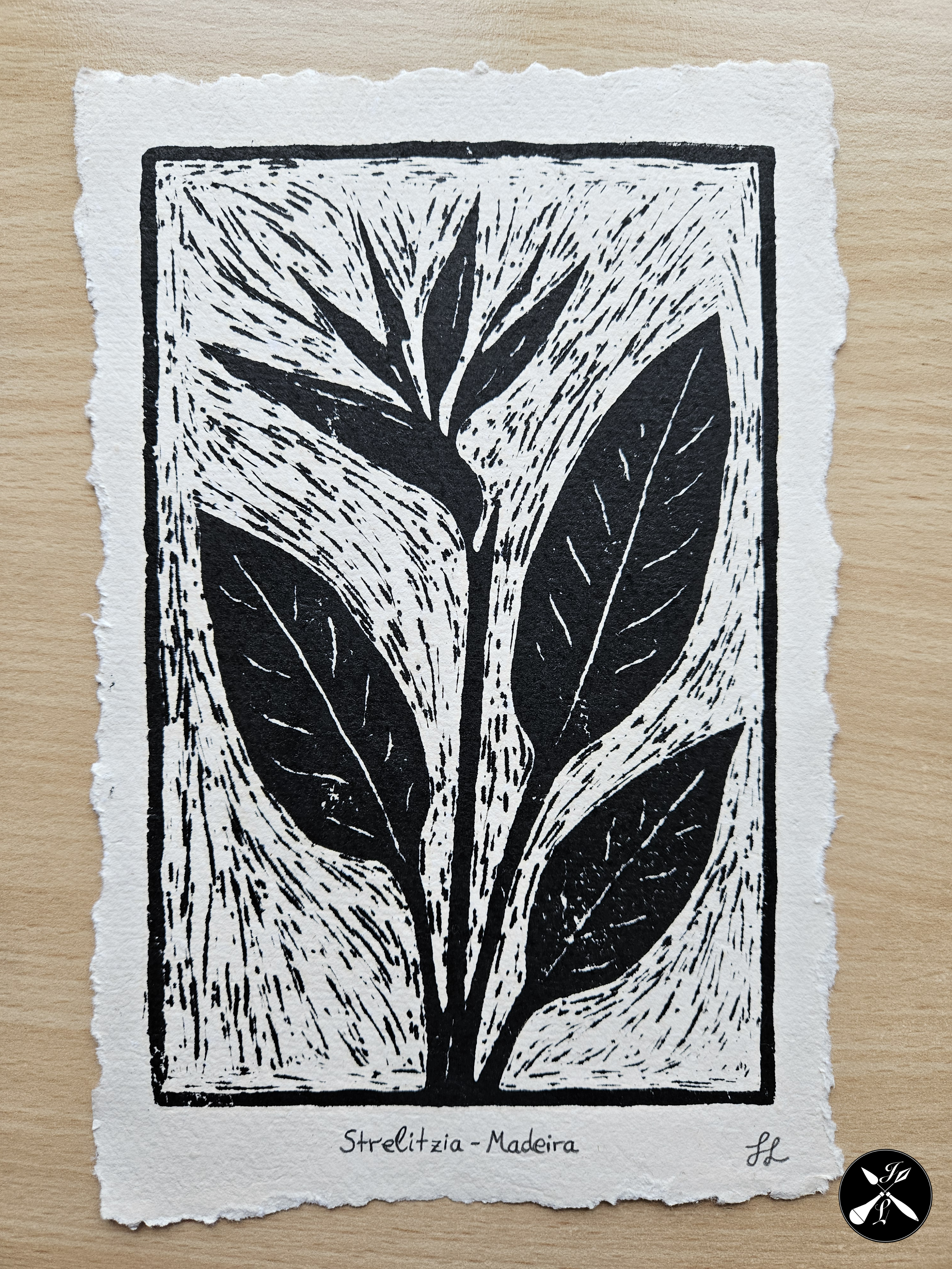 Strelitze Linocut